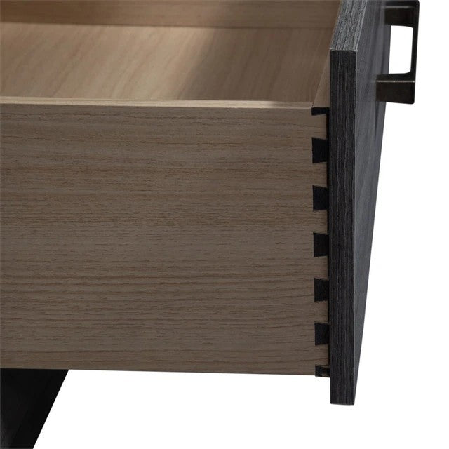 Liberty Furniture Gray Wood TV Console with Storage — image 4