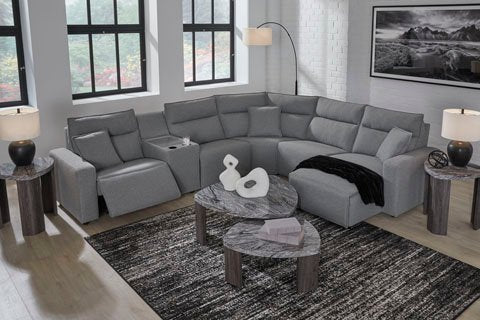 Ashley Modmax II Gray 5-Piece Sectional Set