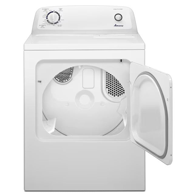 Amana 6.5 cu ft Electric Dryer with Easy-to-Use Controls - White