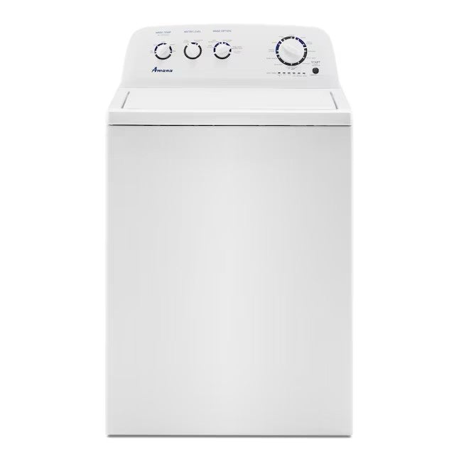Amana 3.8-cu ft High Efficiency Agitator Top-Load Washer - White