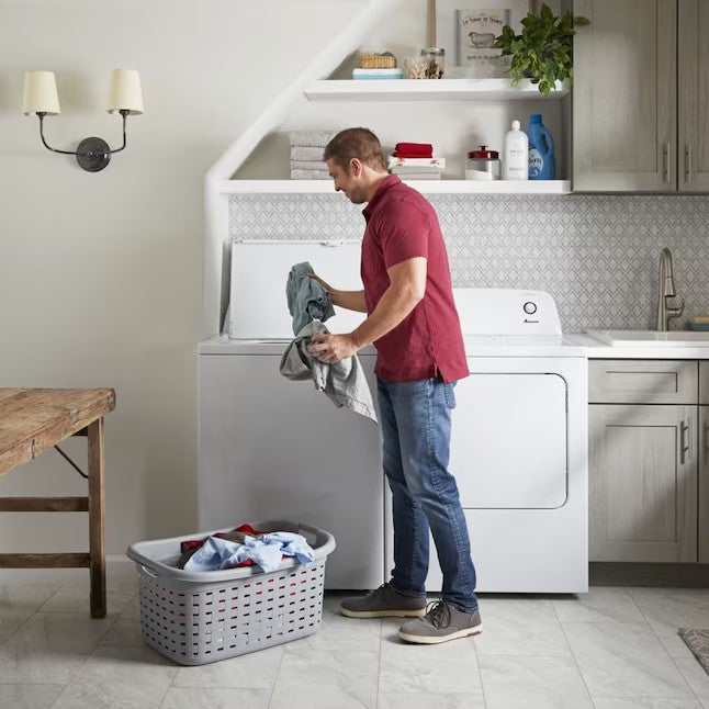 Amana 3.8-cu ft High Efficiency Agitator Top-Load Washer - White