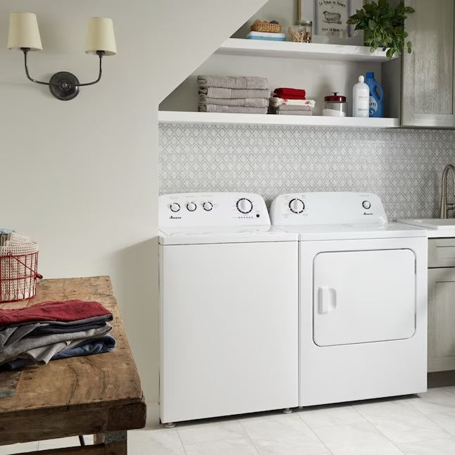 Amana 3.8-cu ft High Efficiency Agitator Top-Load Washer - White