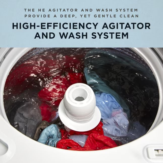 Amana 3.8-cu ft High Efficiency Agitator Top-Load Washer - White