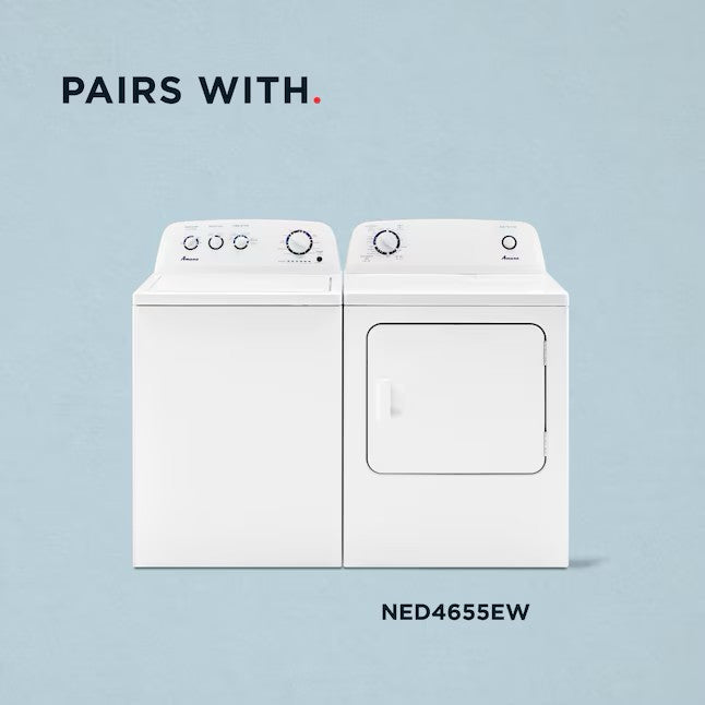 Amana 3.8-cu ft High Efficiency Agitator Top-Load Washer - White