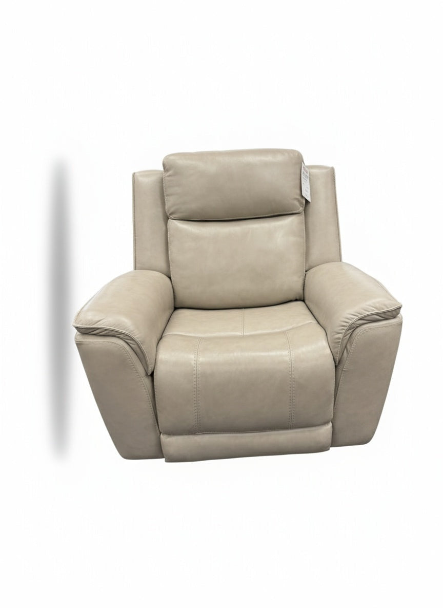 Kuka Home 6305 Maui Sand Leather Power Recliner