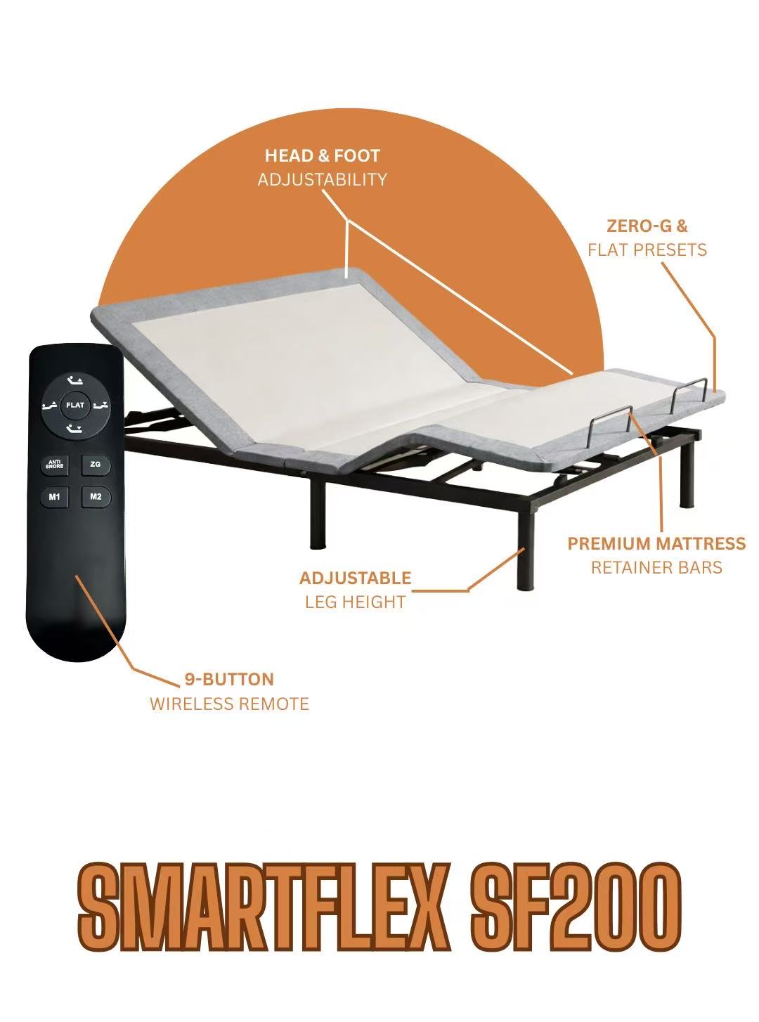 Smart Flex SF202 Full Adjustable Base