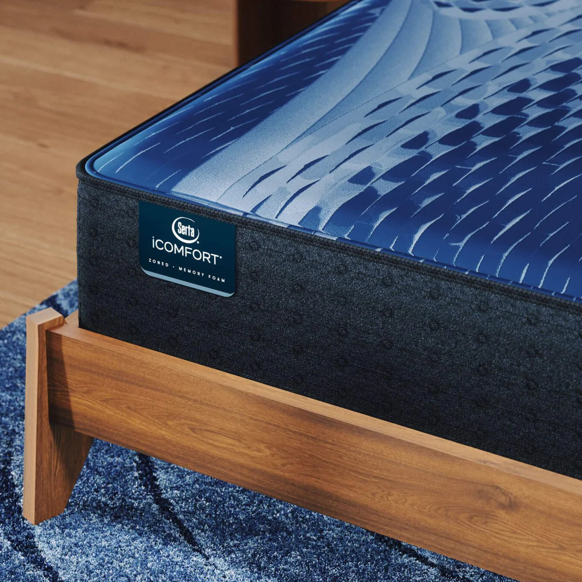 Serta iComfort Aspire King Medium Mattress - top panel and quilted cover detail