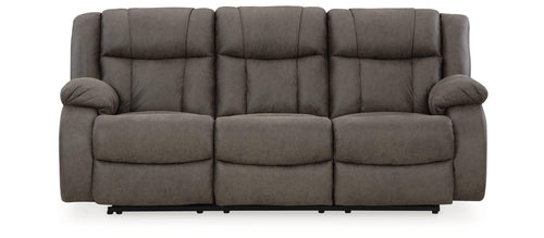Ashley Furniture First Base Gunmetal Reclining Sofa