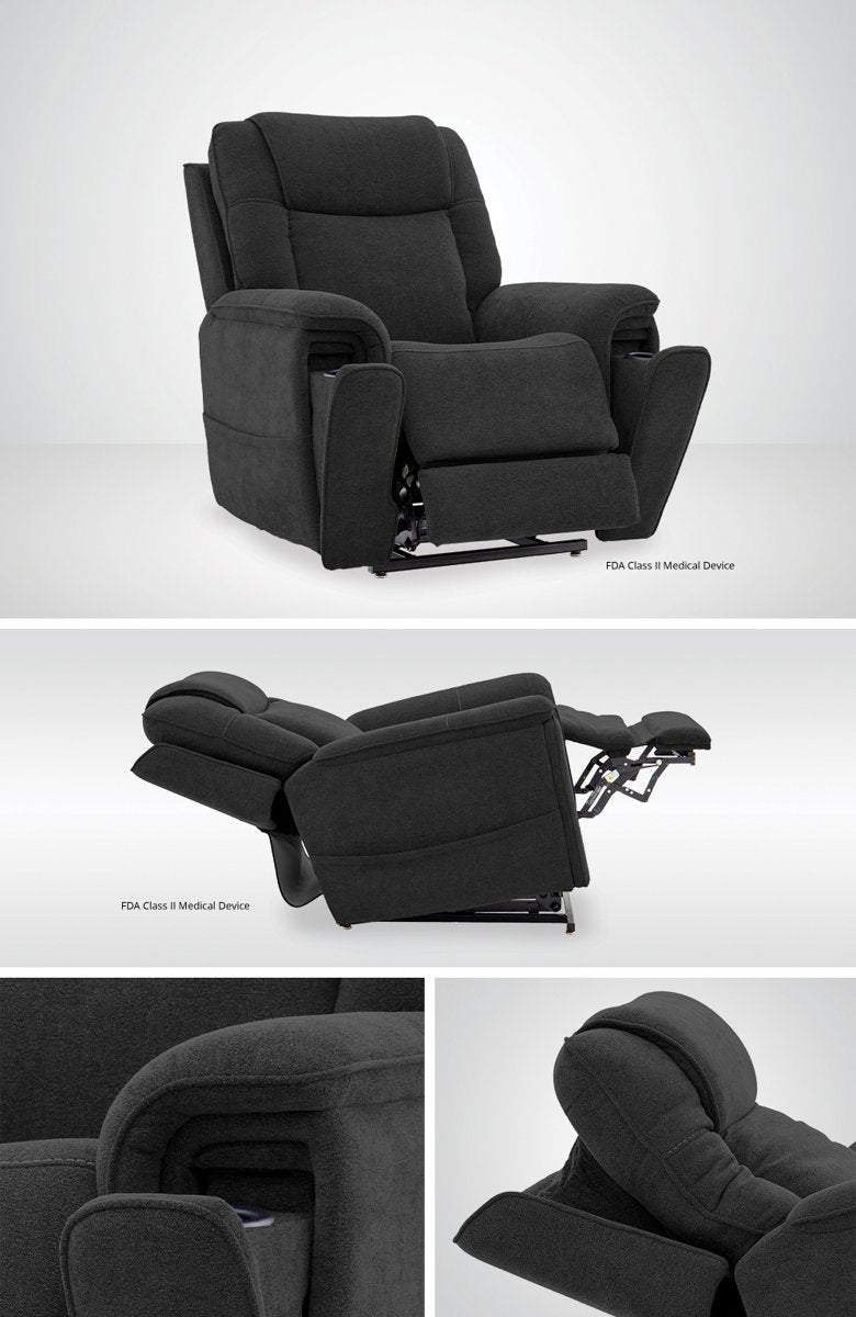 Mega Motion MM3600 Lift Recliner - Charcoal