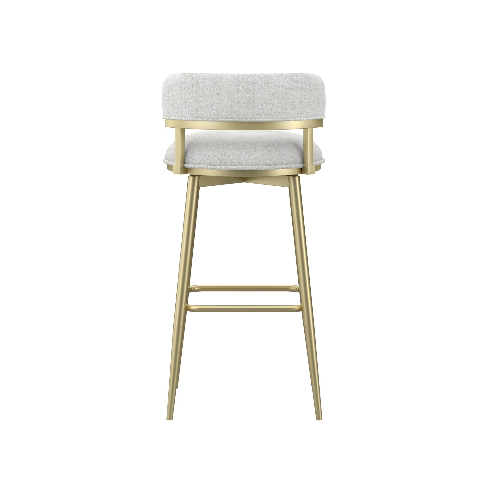 HH2home Jaxon Adjustable-Height Swivel Bar Stool - Gold & White