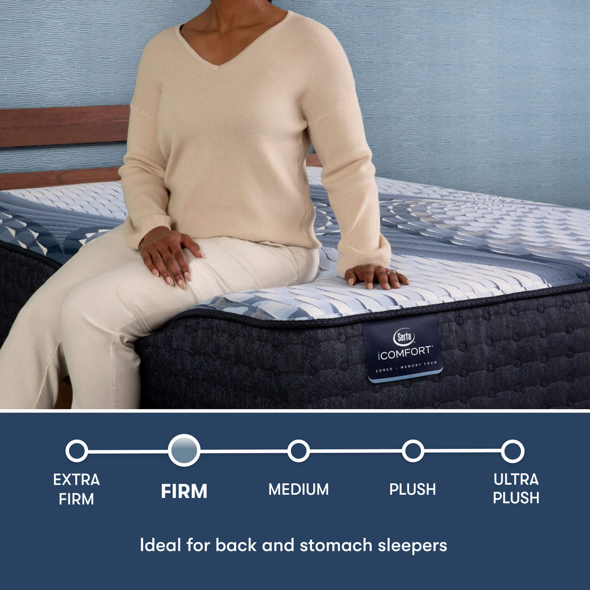 Serta iComfort Elana Firm Mattress comfort scale