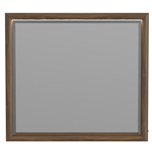Elements International B167 Brisbane Brown Walnut LED Lighted Mirror