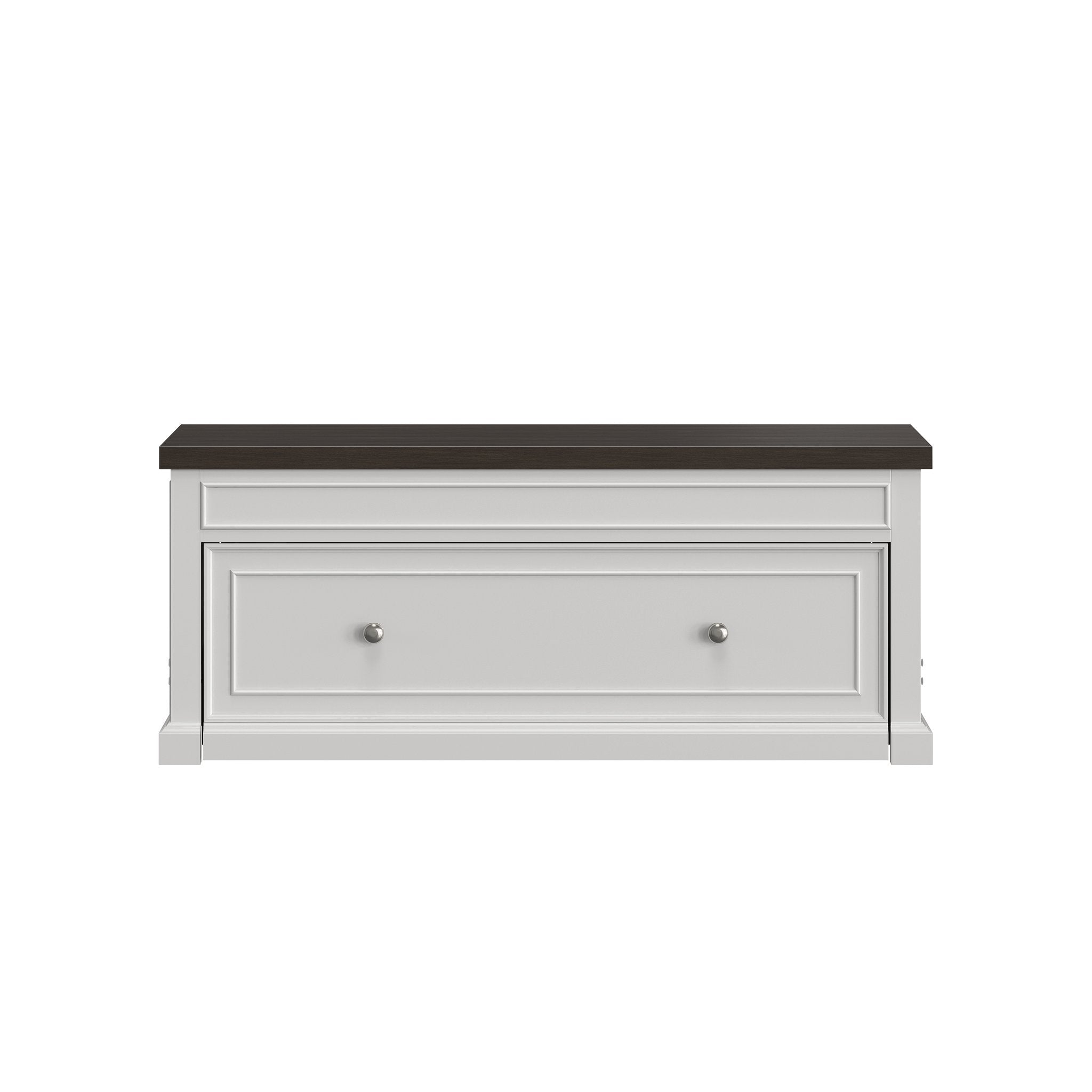HH2home Soren Twin Lift-Top Cocktail Table with Storage - White & Brown