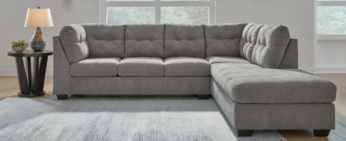 Ashley Furniture Marleton 2-Piece Sectional Set - Gray