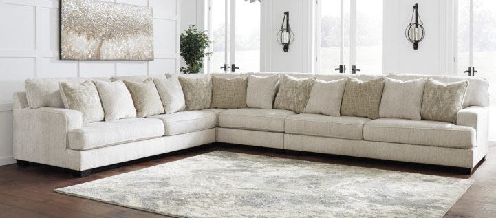 Ashley Furniture Ashley Rawcliffe Sectional - Parchment Chenille (3 piece) — image 2