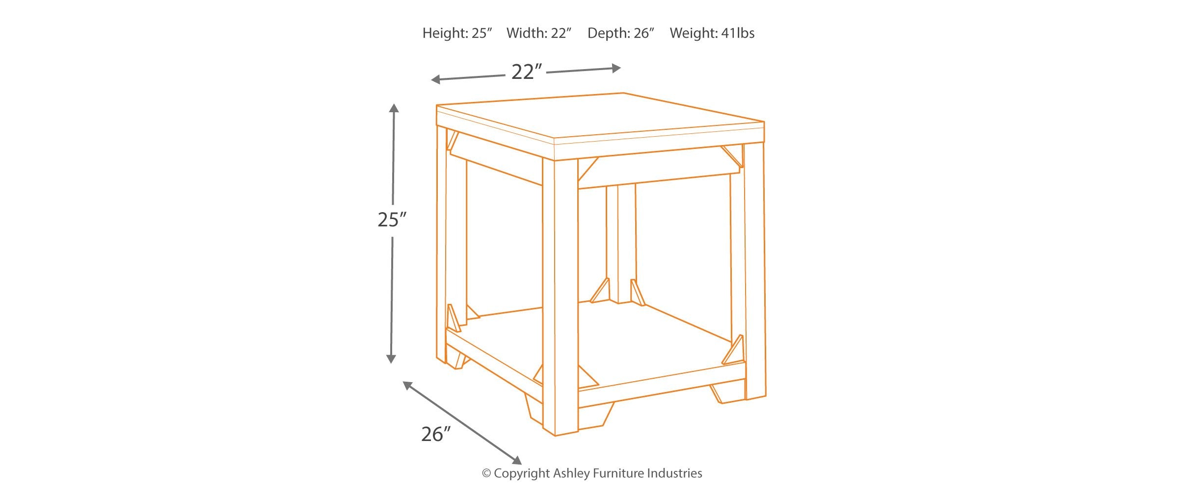 Fregine End Table