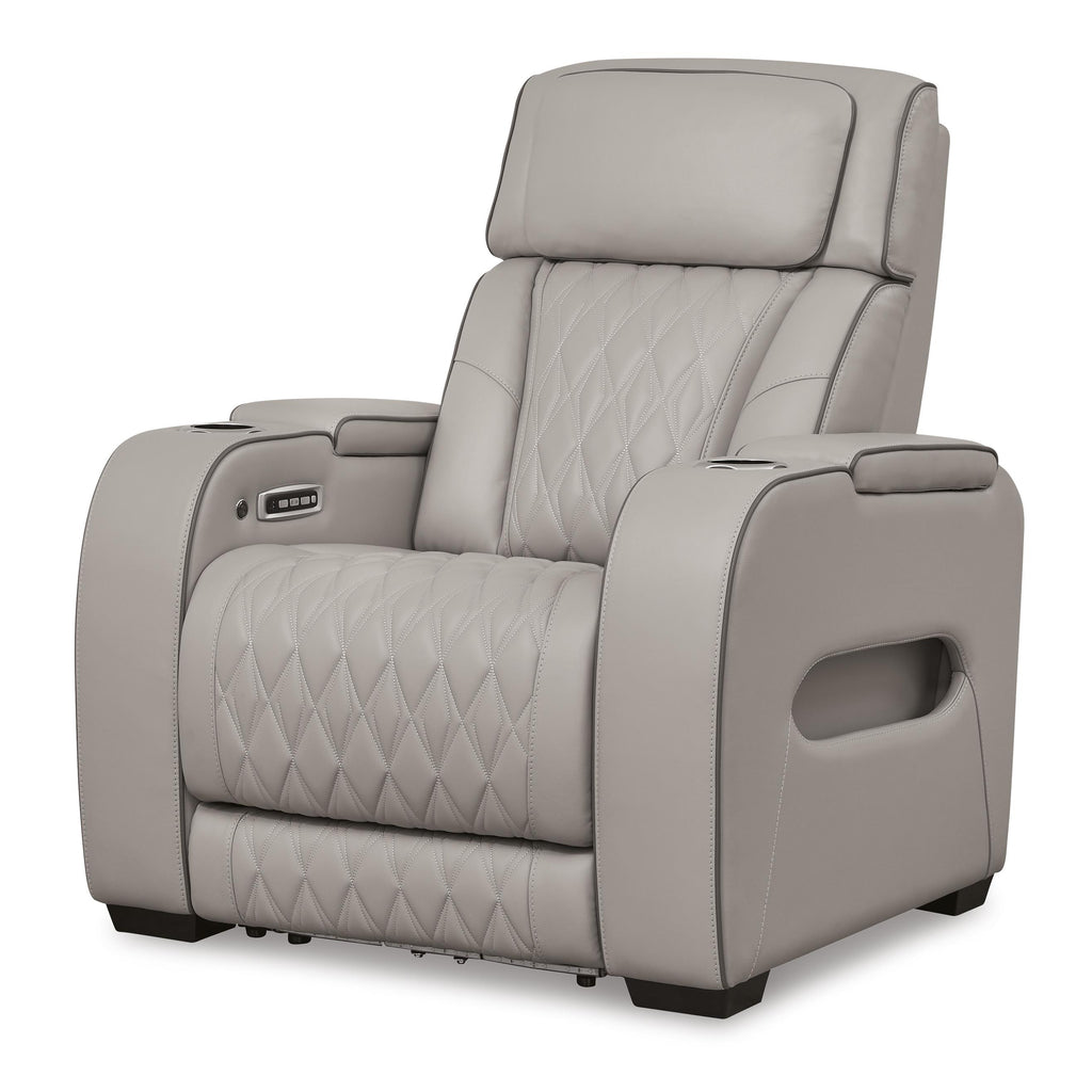 Ashley Boyington Greige Power Recliner
