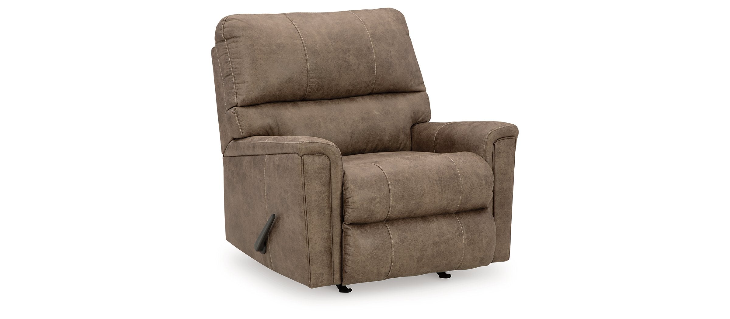 Ashley Navi Taupe Faux Leather Recliner