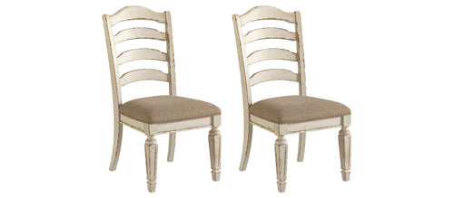 Ashley Furniture Realyn White Distressed Dining Side Chair