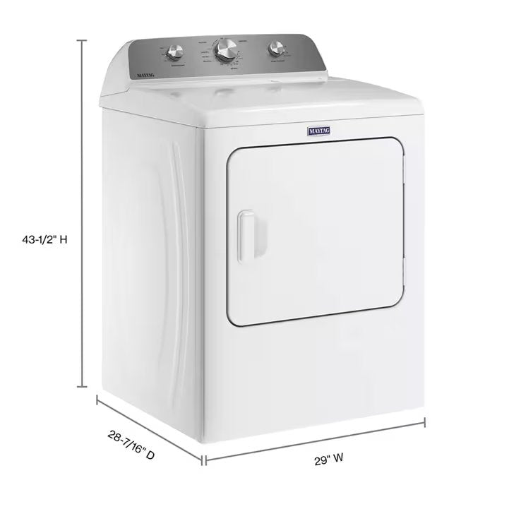 Maytag MED4500MW 7.0 cu. ft. Electric Dryer - White — image 3