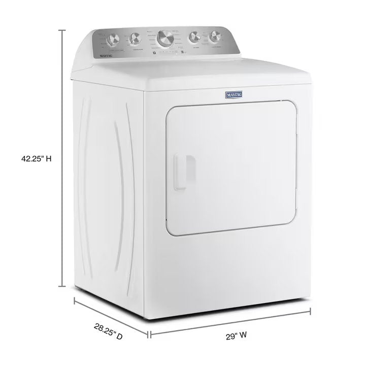 Maytag MED5605RW 7.0 Cu. Ft. Electric Dryer - White — image 3
