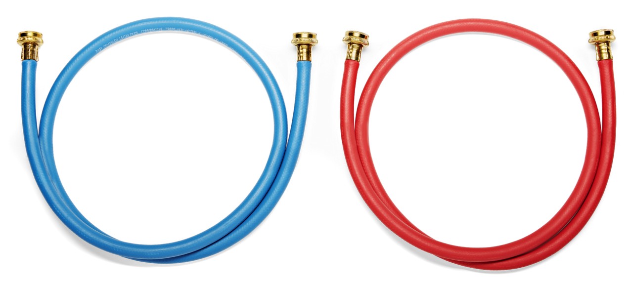 Whirlpool 5 ft. Washer Inlet Hoses - Red & Blue