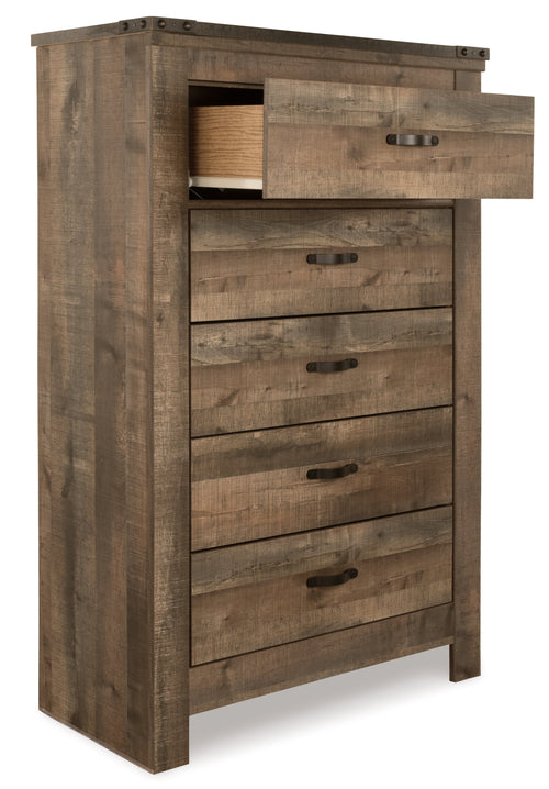 Ashley Furniture Trinell Rustic Oak Chest of Drawers