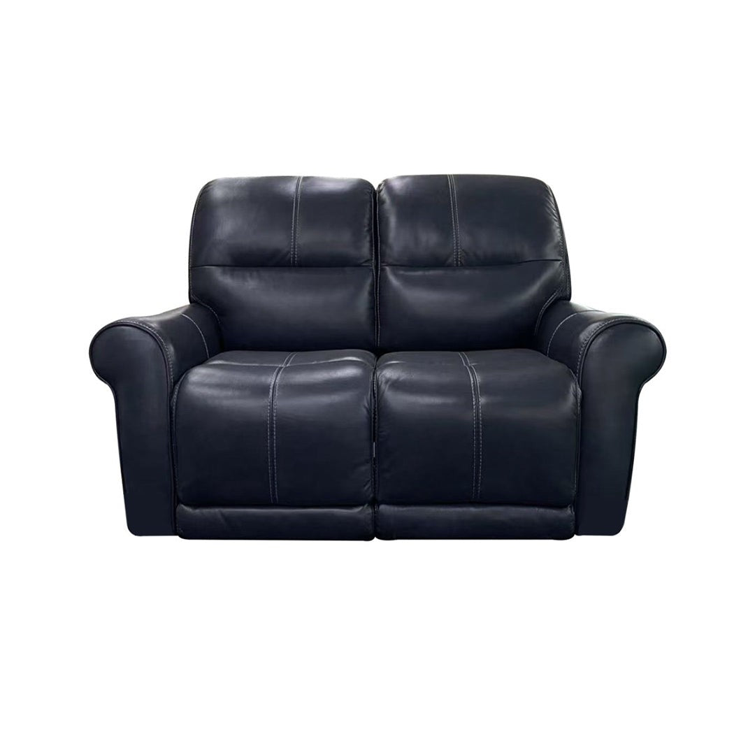 Futura Delta Blue Power Reclining Console Loveseat