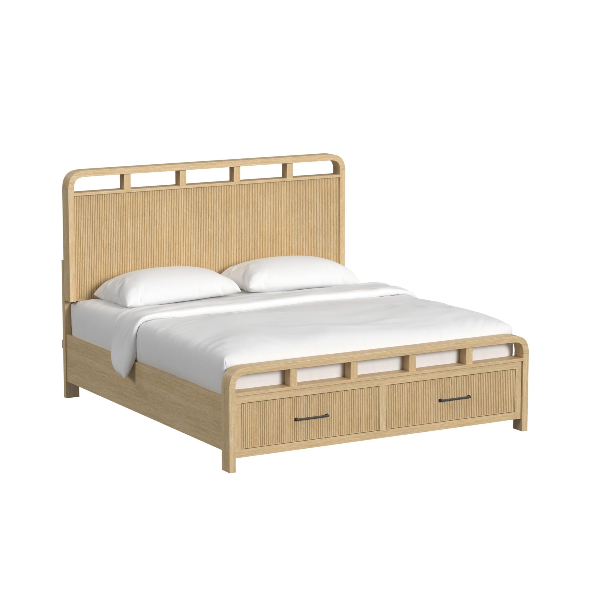 Elements International Ridgemont Natural king bed