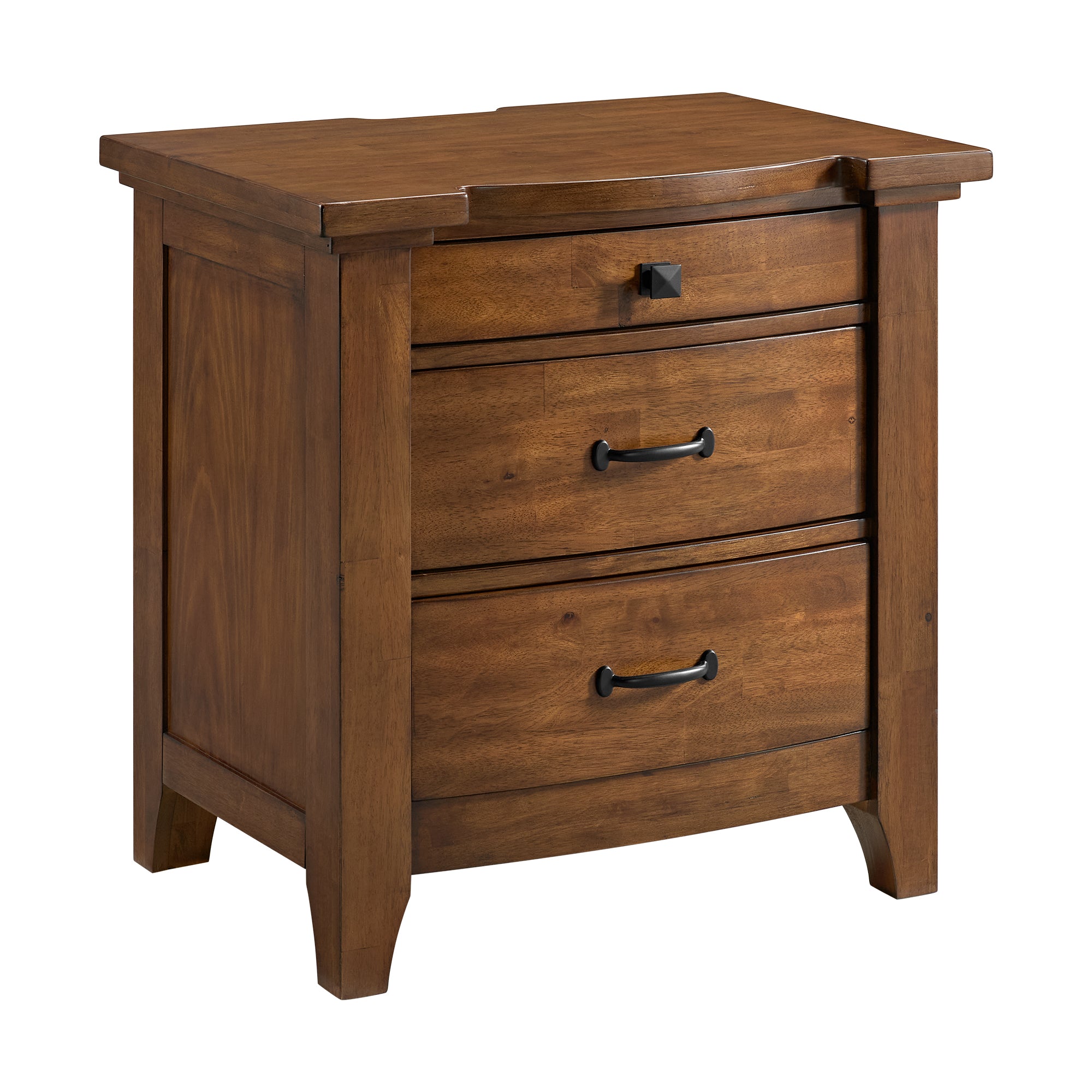 Elements International Gage Chestnut nightstand