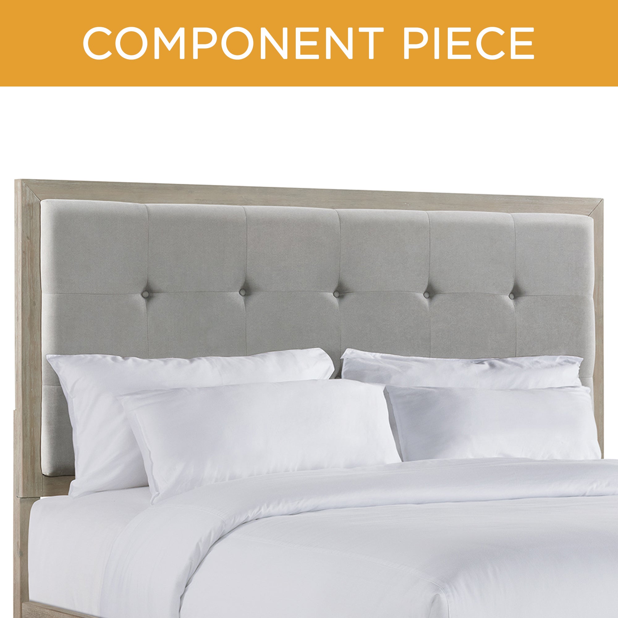 Elements International Arcadia Grey king bed
