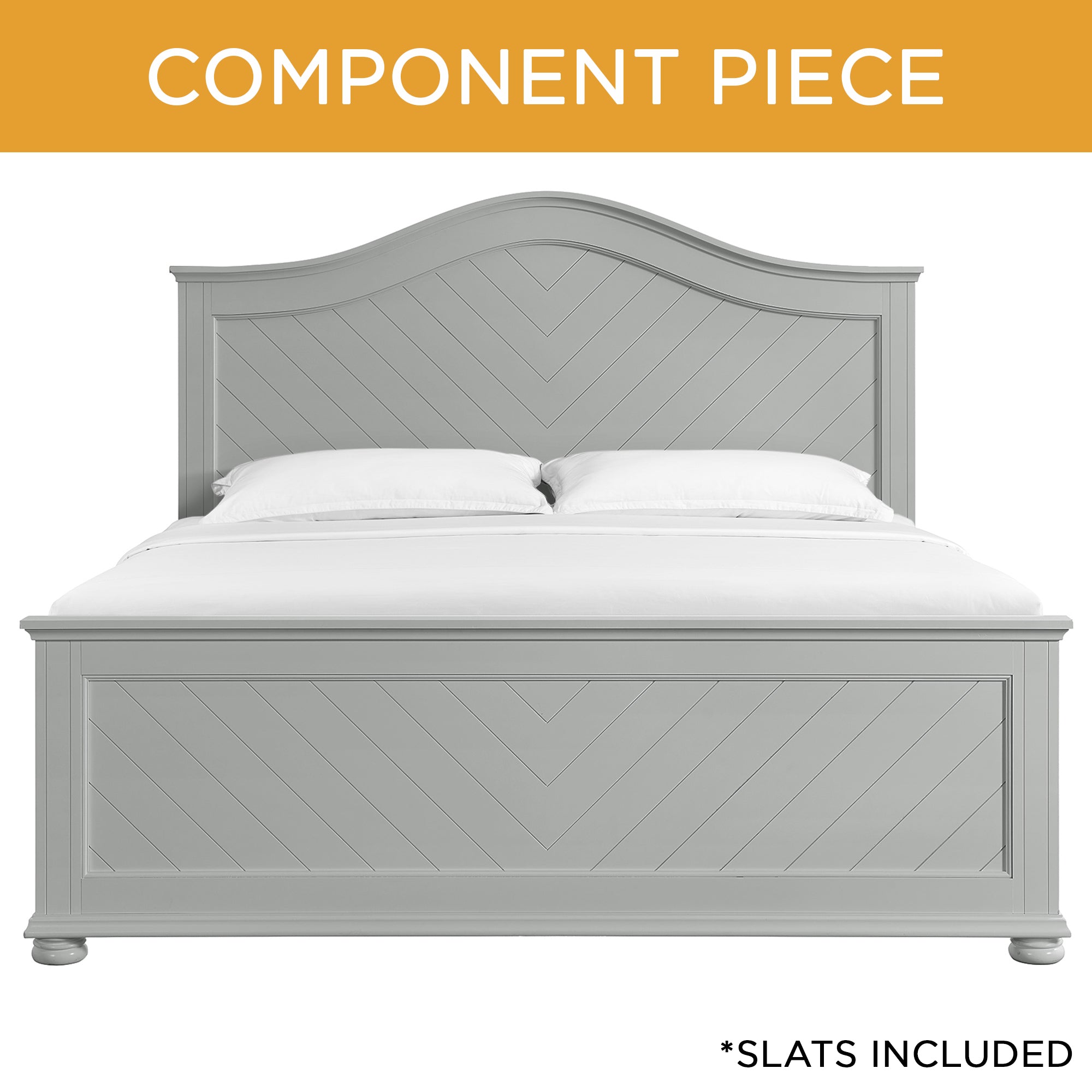 Elements International Kona Grey king bed