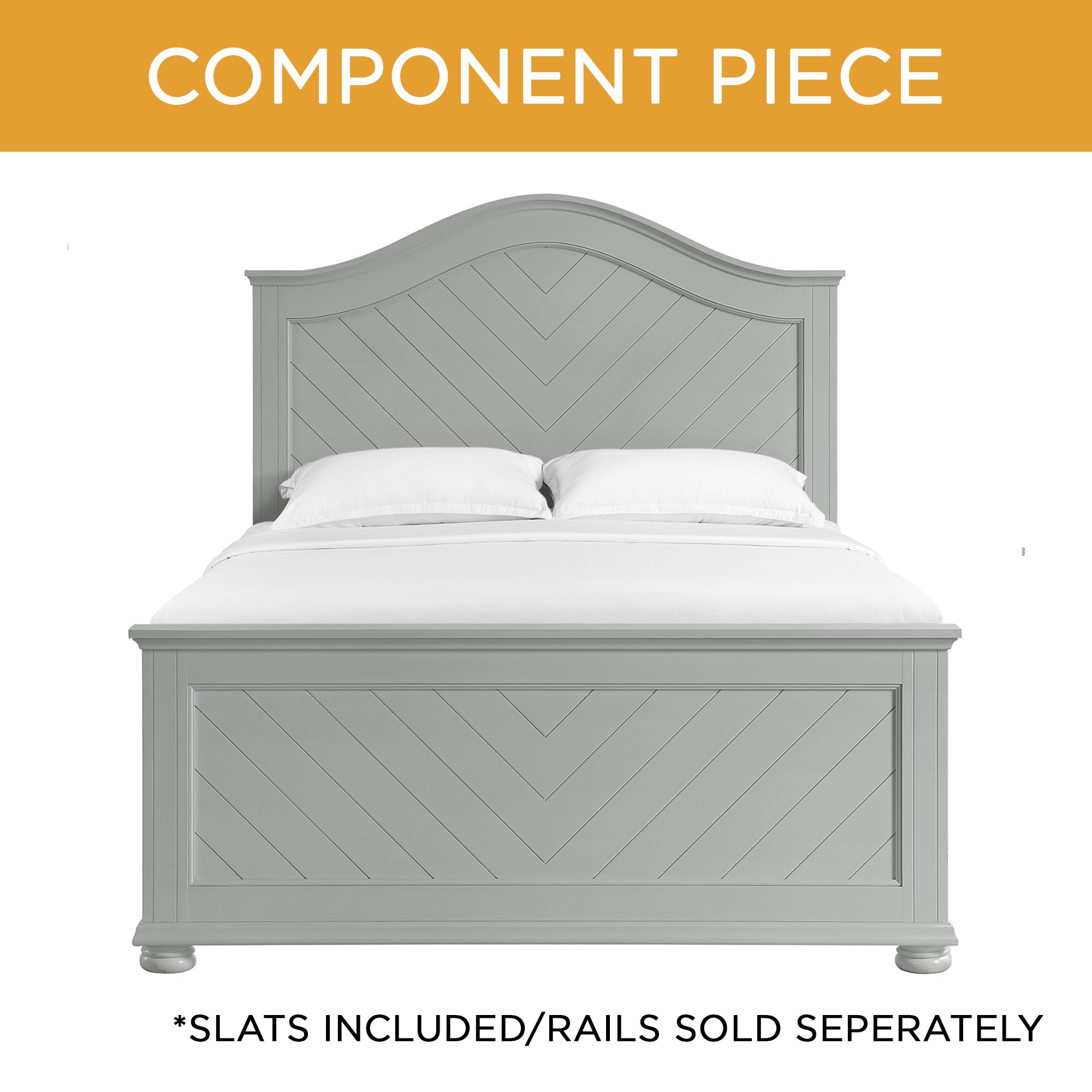 Elements International Kona Grey queen bed