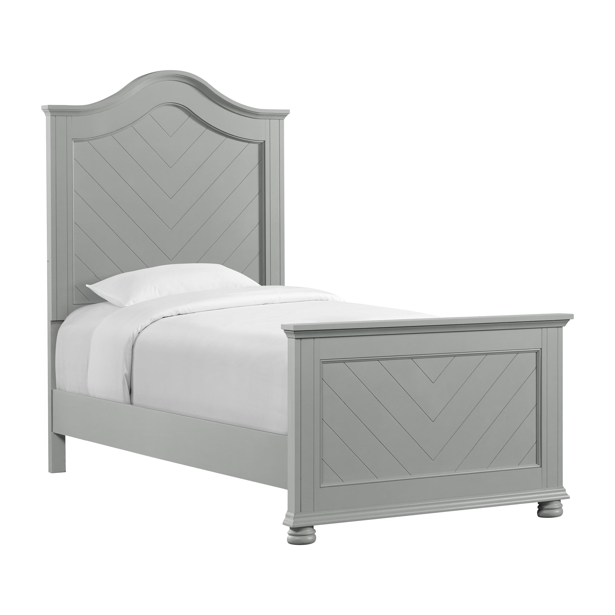 Elements International Kona Grey twin bed