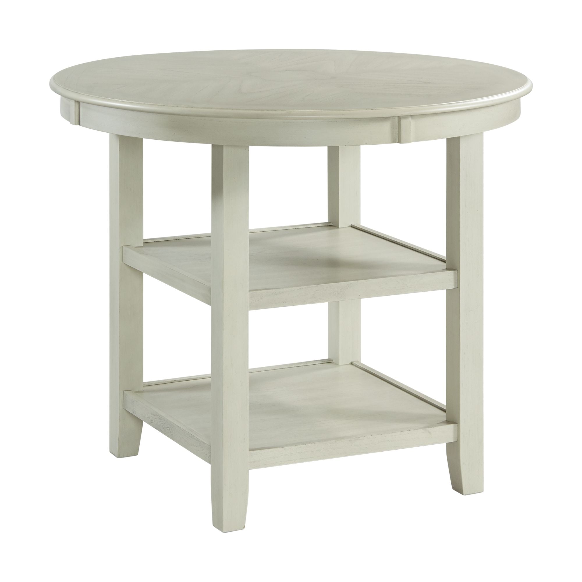 Elements International Amherst White counter height dining table