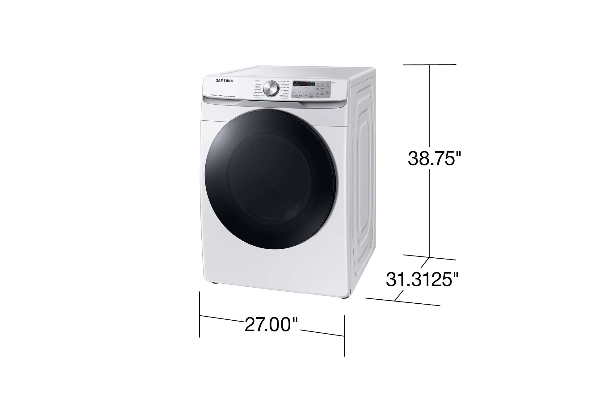 Samsung 7.4 Cu. Ft. Electric Dryer - White — image 2