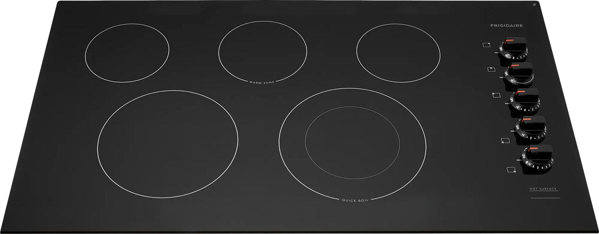 Frigidaire FFEC3625UB Black 36-inch electric cooktop — manufacturer photo