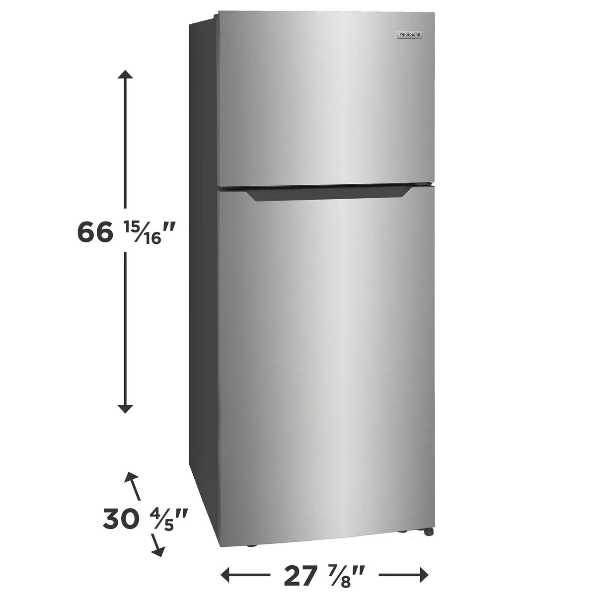 Frigidaire FFHT1822UV refrigerator, exterior dimensions