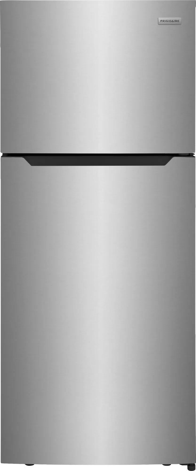 Frigidaire FFHT1822UV refrigerator, fingerprint-resistant stainless steel look front exterior # finish_fingerprint-resistant stainless steel look