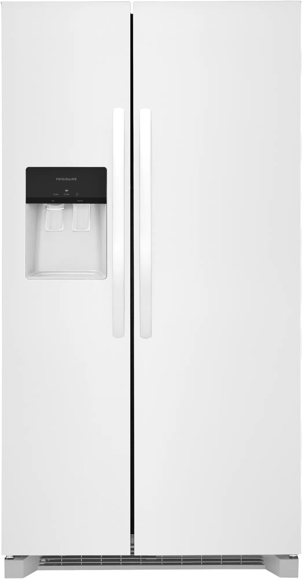 Frigidaire FRSS2623AW white refrigerator, exterior view
