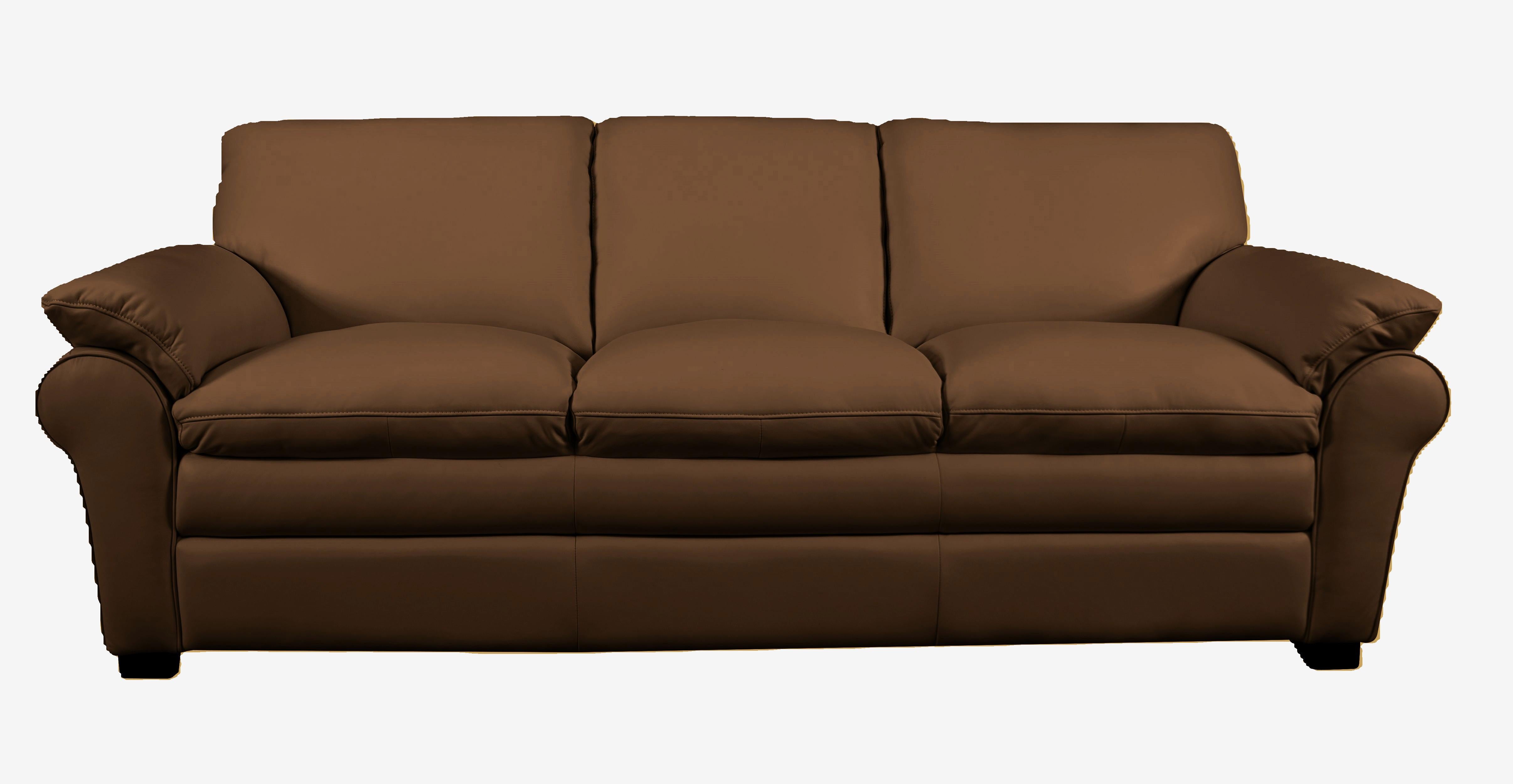 Futura Oslo Mountain Rich Brown Leather Loveseat