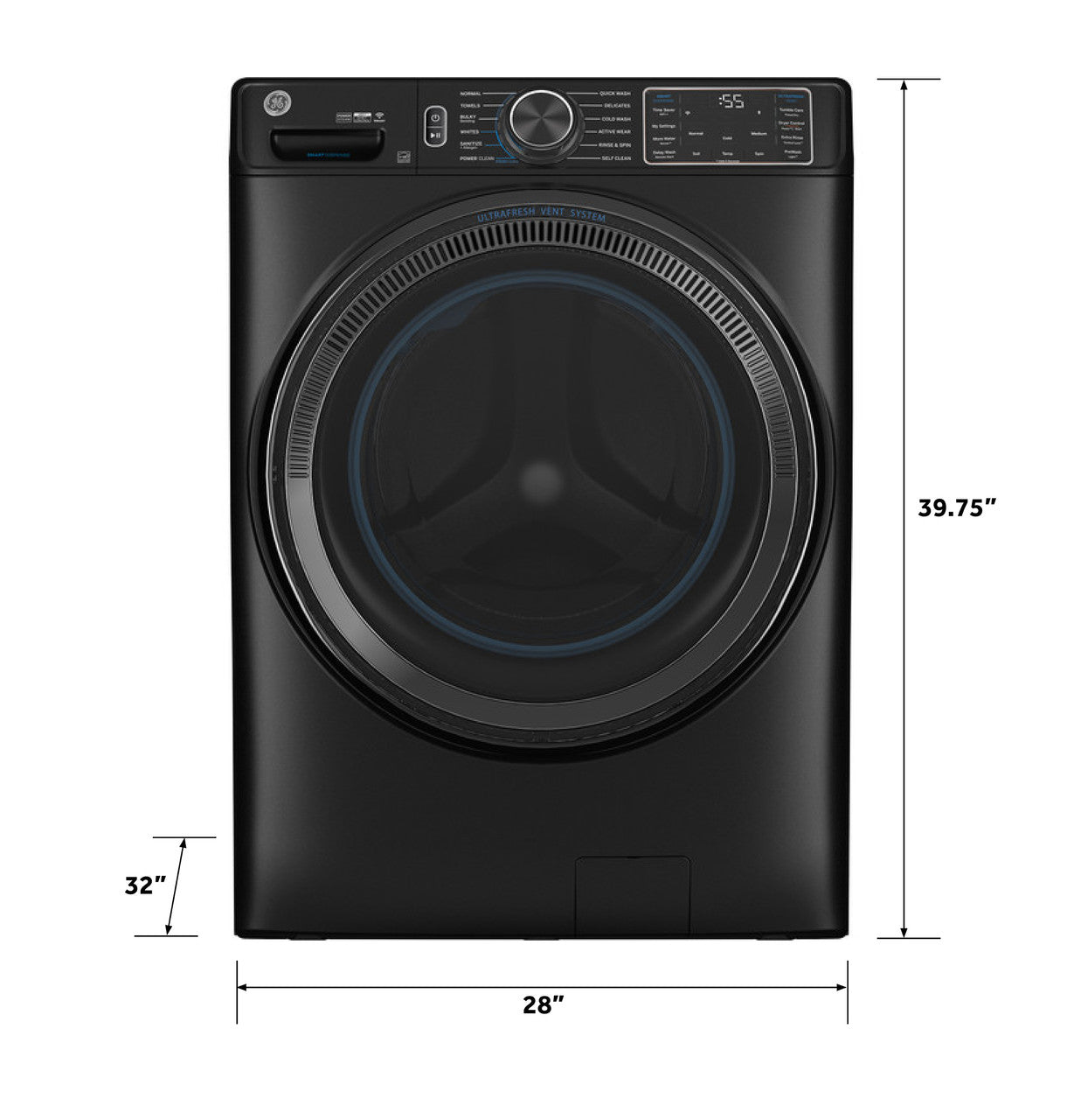 GE Appliances Front Load Washer - Sapphire Blue — image 4