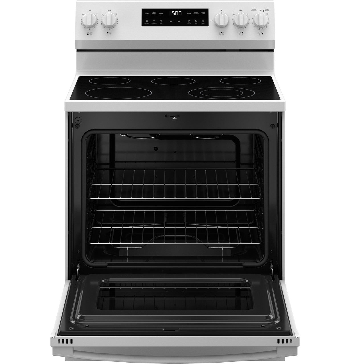 GE Appliances GRF500PVWW Freestanding Electric Range - White — image 3