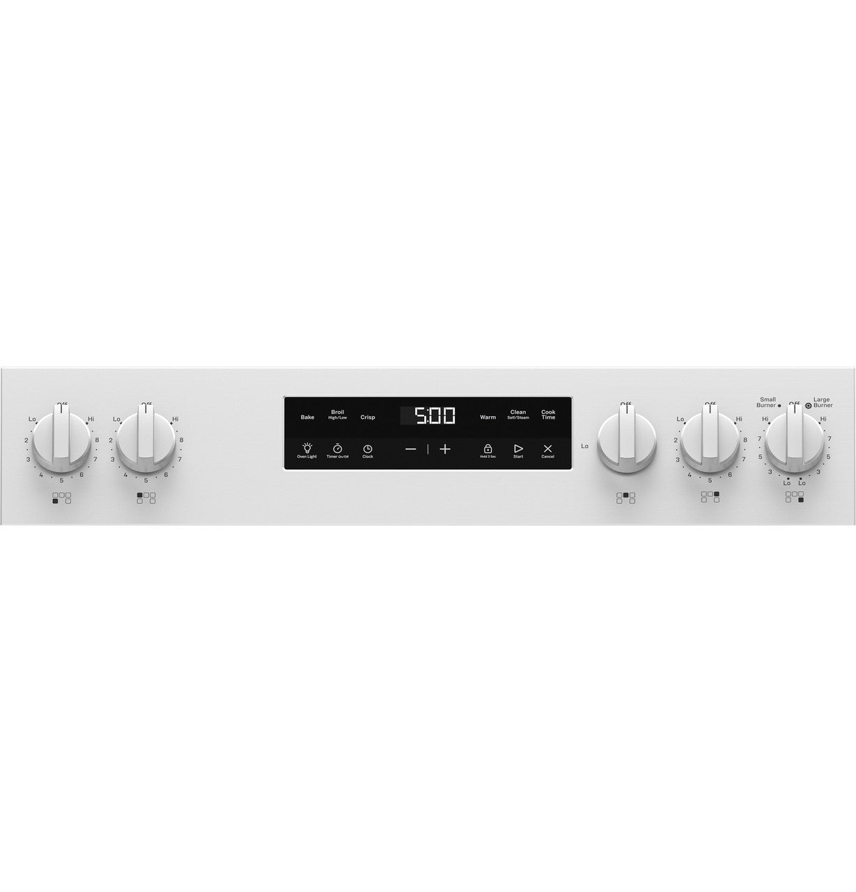 GE Appliances GRF500PVWW Freestanding Electric Range - White — image 4