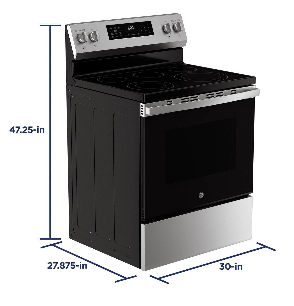 GE Appliances Freestanding Electric Convection Range - Stainless Steel — image 6