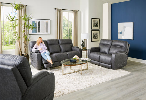 Homestretch 200 Series Graphite Power Reclining Loveseat