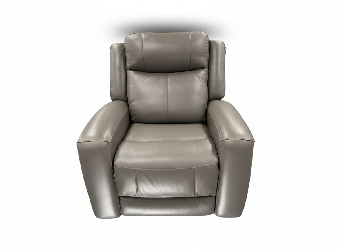 Cheers BU70150HM Gray Leather Power Recliner