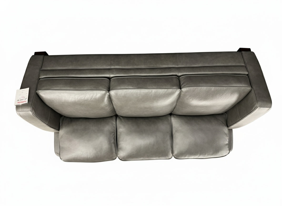 Simon Li J701 Sofa & Loveseat - Charcoal Leather