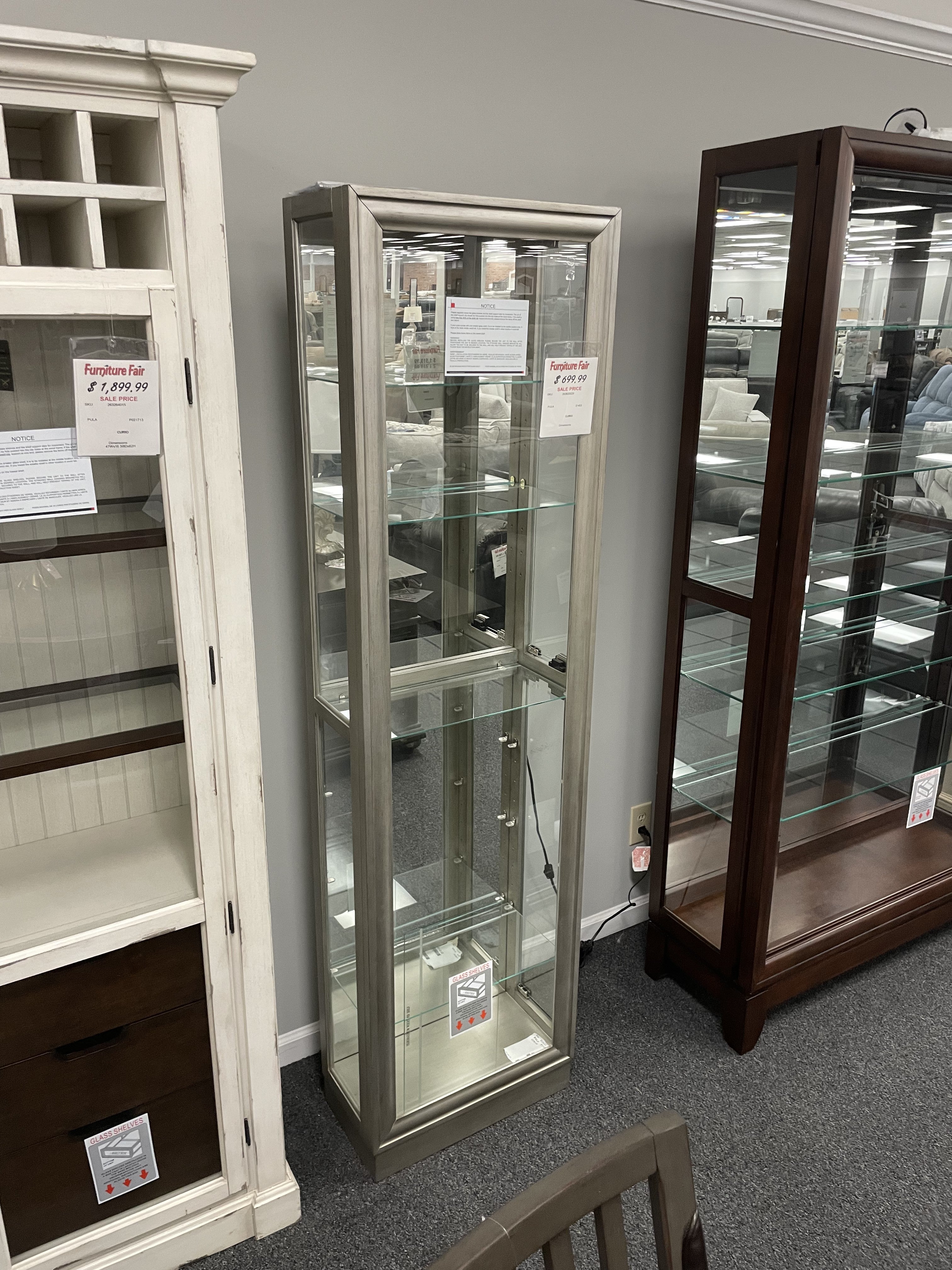 Pulaski Furniture 21455 Champagne Curio Cabinet