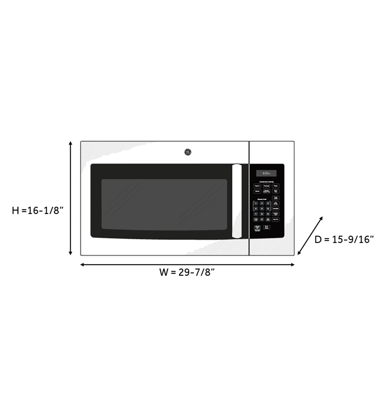 GE Appliances Over-the-Range Microwave - Black — image 3